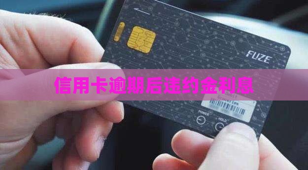 信用卡逾期后违约金利息