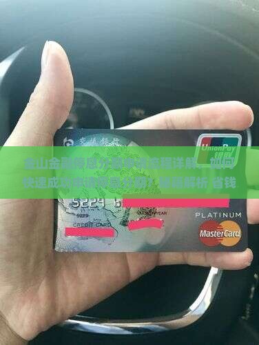 金山金融停息分期申请流程详解