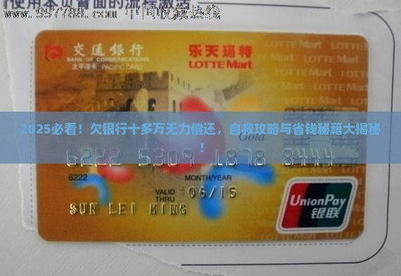 欠了银行十多万无力偿还怎么办呢