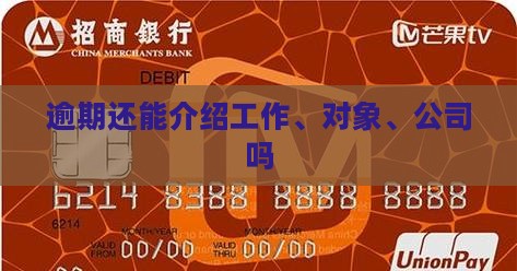 逾期还能介绍