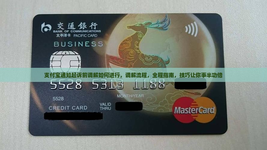 支付宝通知起诉前调解如何进行