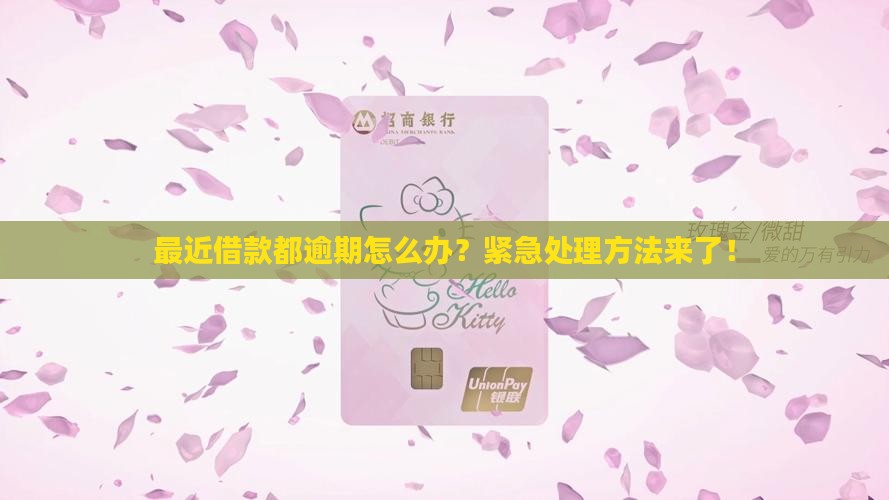 最近借款都逾期怎么办 最近借款都逾期怎么办
