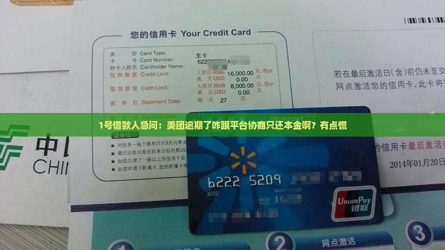 美团刚逾期怎么协商还本金