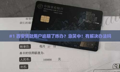 西安银行贷款逾期怎么办怎么办