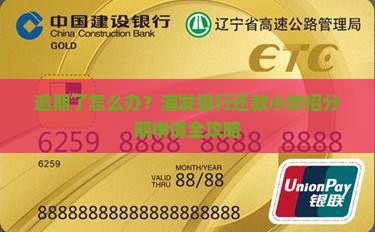 浦发银行逾期还款处理方法及分期申请流程介绍