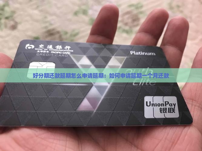 好分期还款延期怎么申请延期