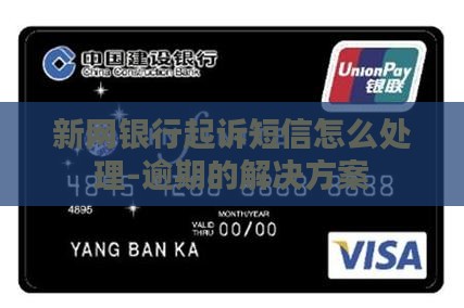 新网银行起诉短信怎么处理