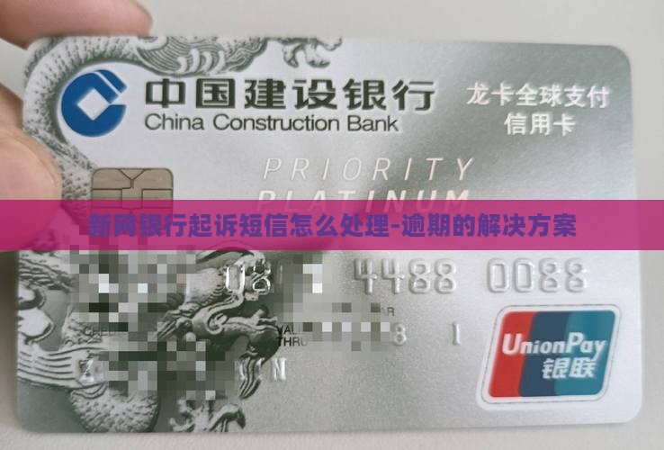 新网银行起诉短信怎么处理