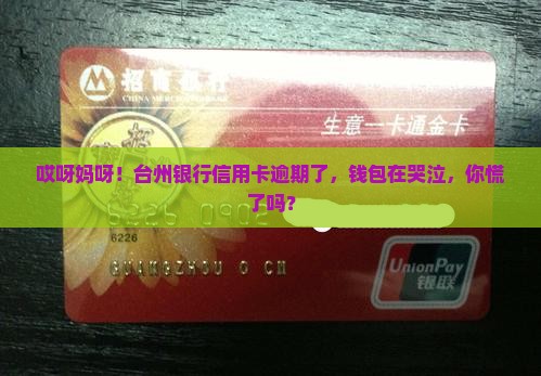 台州银行信用卡逾期
