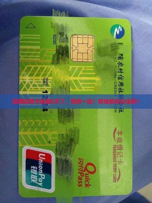 招商信用卡逾期了五天怎么办