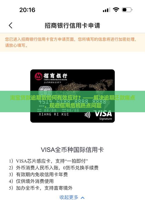 淘宝贷款逾期后续如何处理