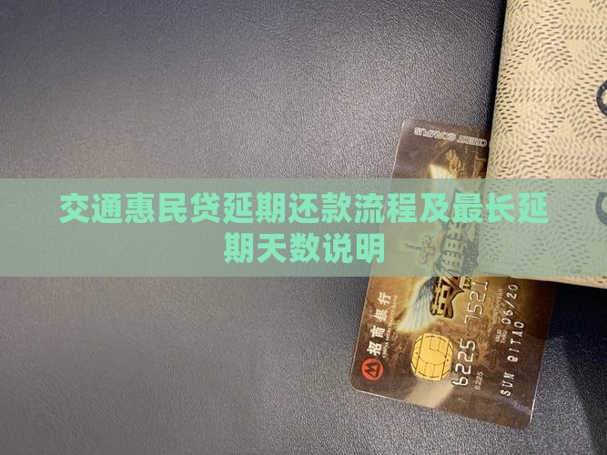交通惠民贷延期还款流程 交通惠民贷延期还款流程