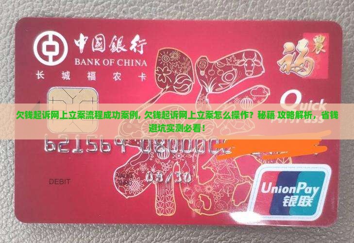 欠钱起诉网上立案流程成功案例