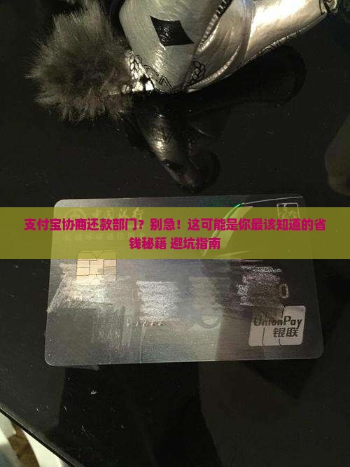 支付宝协商还款部门