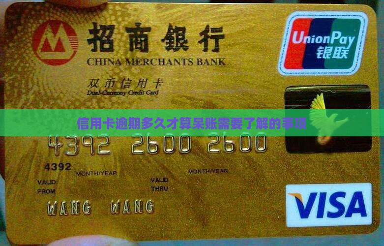 信用卡逾期多久才算呆账需要了解的事项