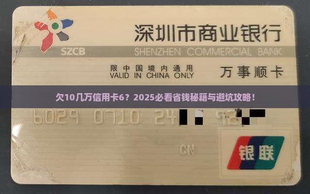 欠10几万信用卡6
