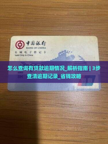 怎么查询有贷款逾期情况