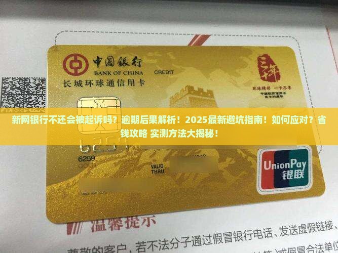 新网银行不还会被起诉吗解决方法
