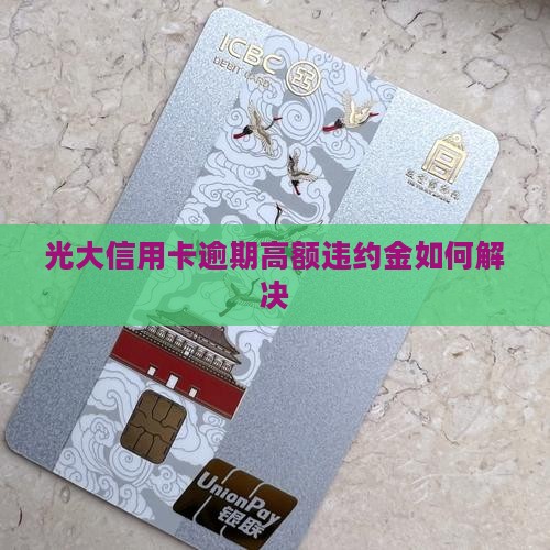 光大信用卡逾期高额违约金如何解决