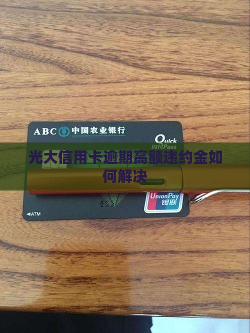 光大信用卡逾期高额违约金如何解决