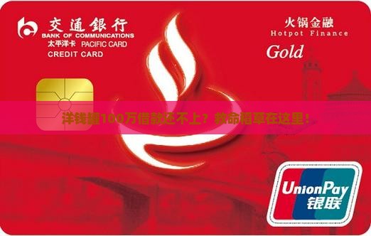 洋钱罐100万借款还不上怎么办