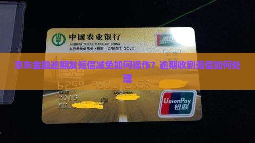 京东金融逾期发短信减免如何操作