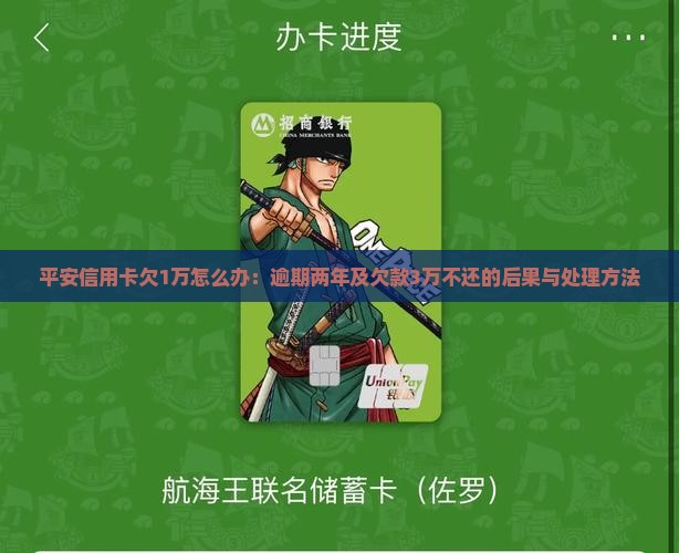 平安信用卡欠1万怎么办
