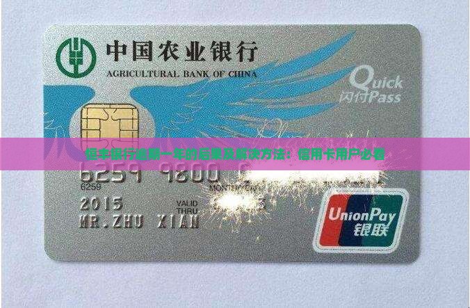 恒丰银行逾期一年的后果及解决方法