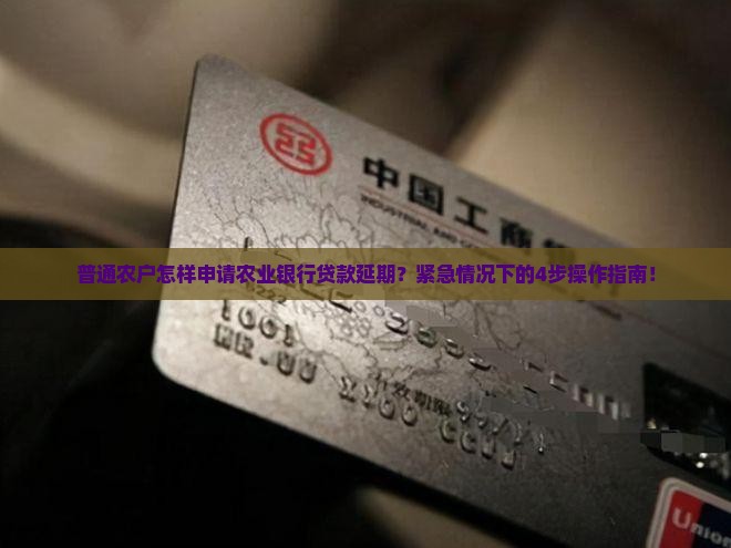 农业银行贷款能延期吗