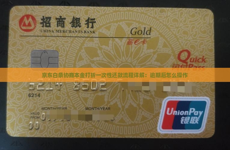 京东白条协商本金打折一次性还款流程详解
