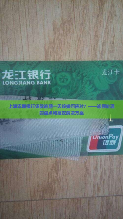 上海农商银行贷款逾期一天该怎么处理