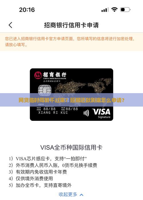 网贷如何办理延期还款申请流程