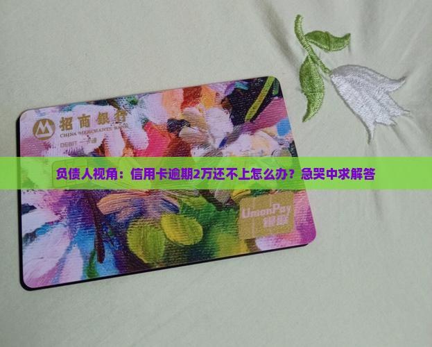 个人信用卡逾期两万需要如何处理