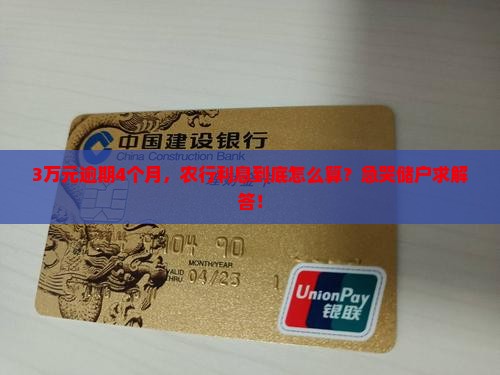 3万元逾期4个月农行利息多少计算方法