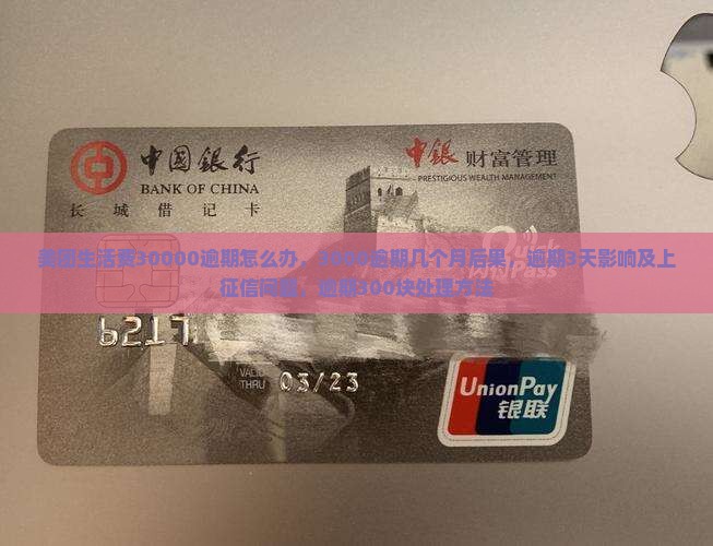 美团生活费30000逾期怎么办