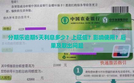 分期乐逾期5天利息多少