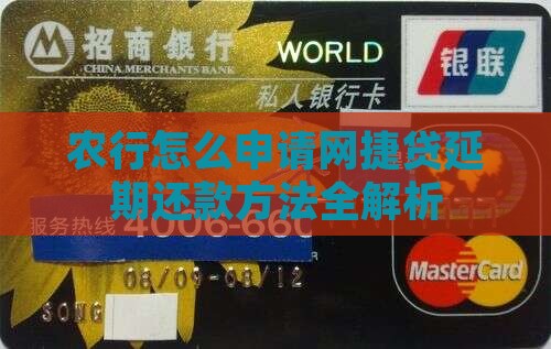 农行网捷贷延期还款申请方法