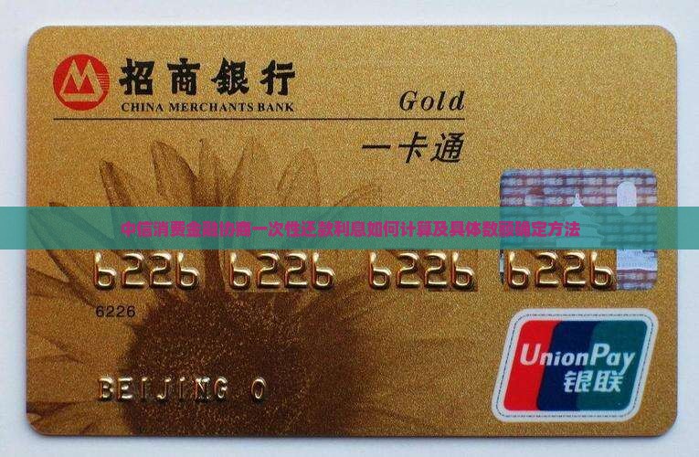 中信消费金融协商一次性还款利息如何计算