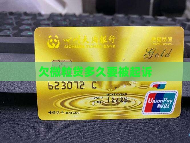 欠微粒贷多久要被起诉