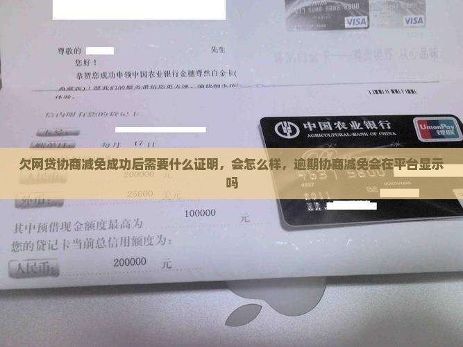 欠网贷协商减免成功