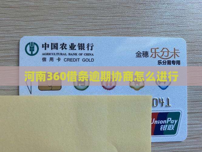 河南360借条逾期协商怎么进行
