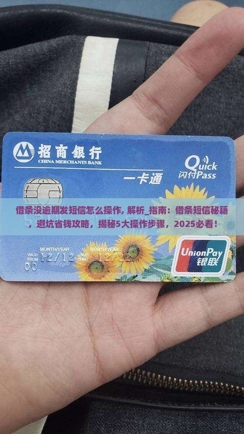 借条没逾期发短信怎么操作