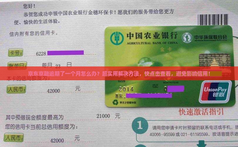 京东京融逾期了一个月怎么办