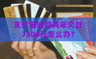 欠支付宝7500元两年怎么办