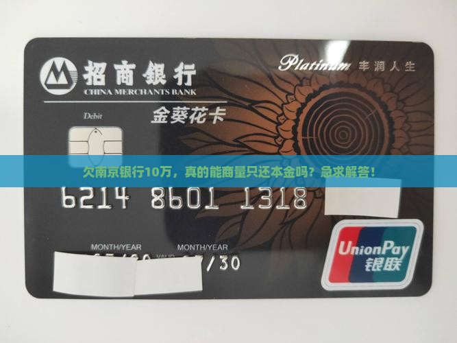 欠南京银行贷款10万能否协商只还本金