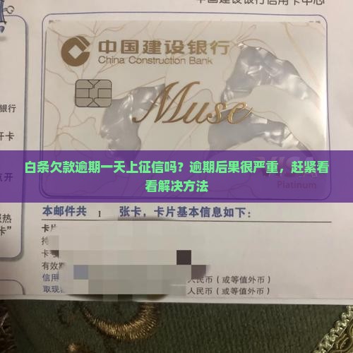 白条欠款逾期一天上征信吗