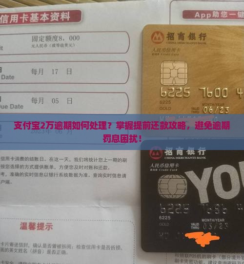 支付宝2万逾期怎么办提前还款方法
