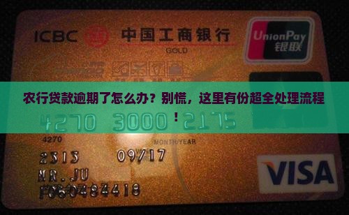 农业银行贷款逾期处理流程如何