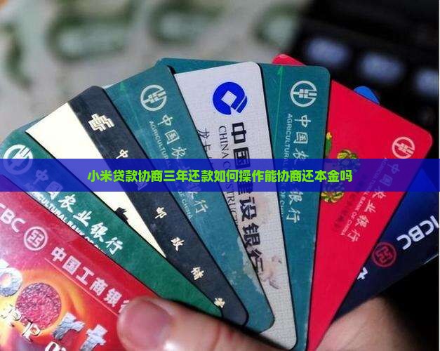 小米贷款协商三年还款如何操作