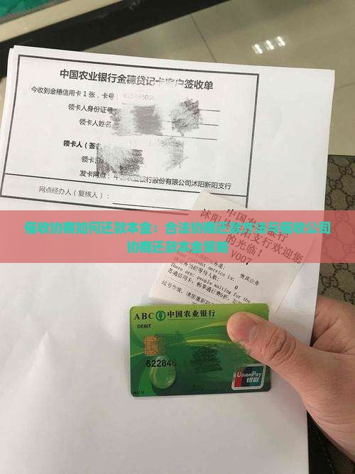 催收协商如何还款本金
